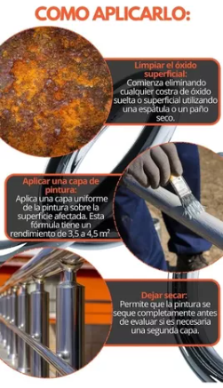Iron seal reparacion de oxido color NEGRO