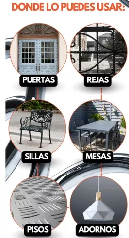 Iron seal reparacion de oxido color NEGRO