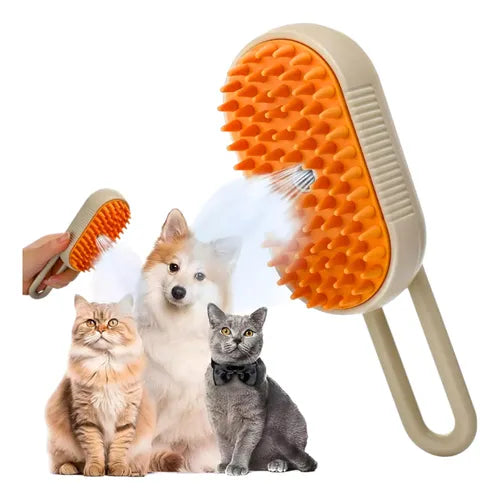 Cepillo A Vapor Para Mascota Quita Pelos